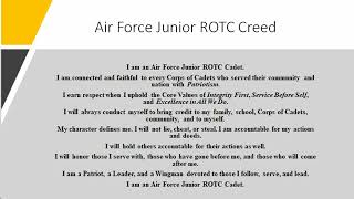 Air Force Junior ROTC Creed Looped Wealth