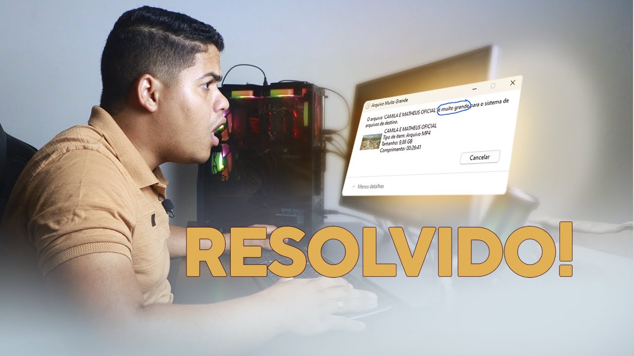 Cartão ou pen drive de 16gb não recebe arquivo de 10gb? - RESOLVIDO!