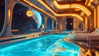🎵 Galactic Infinity Pool Lounge – Relaxing Space Ambient Music | 4K Ultra HD | 5 Hours screenshot 5