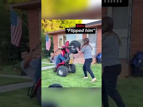 She flipped his 3 wheel