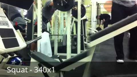 Cube Method - Squat Heavy Day - 1/17/2013