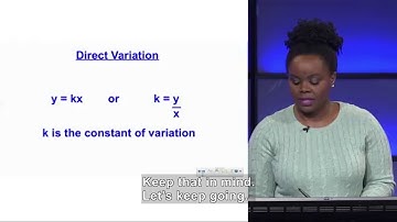 Welcome to Alg I: Representing a Direct Variation Algebraically and Graphically (Accessible Preview)