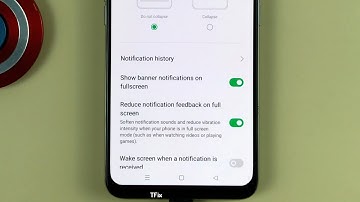 Reduce notification feedback on full screen on OPPO Reno2 F Android 11
