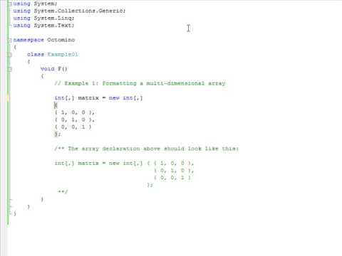 Column Selection in Visual Studio