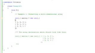 Column Selection in Visual Studio