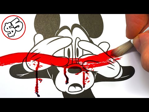 Horror Artist Vs 5 Disney Colouring Book