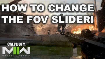 How to edit the FOV slider (and how it looks in-game) COD MWII