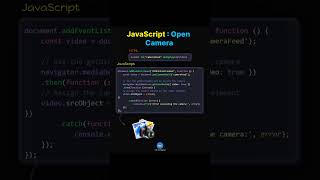 Open Camera using JavaScript 📷📷🤩 #webdevelopment #javascript