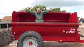 NEW MARSHALL MUCKSPREADER ON THE FARM