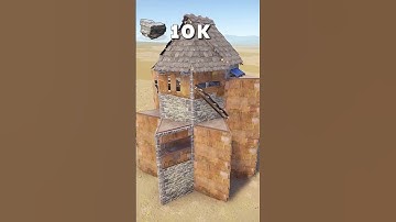 NEW DOUBLE BUNKER Base with FLOORSTACK in RUST shorts #shorts #rustbunker #rustbase #rustshorts
