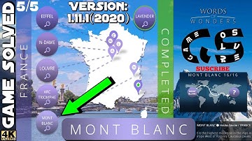 𝐖𝐎𝐖 | 𝐖𝐨𝐫𝐝𝐬 𝐎𝐟 𝐖𝐨𝐧𝐝𝐞𝐫𝐬 || France- Level 5/5 [ENG]