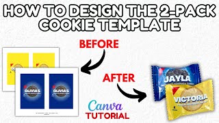 How to Design a Custom 2-Pack Cookie Template in Canva Canva Party Favor Tutorial
