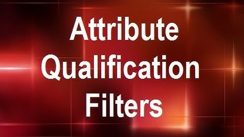 MicroStrategy - Attribute Qualification Filters  - Online Training Video by MicroRooster