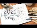 2021 BULLET JOURNAL SET UP | Simple Bullet Journal 2021 Layout | 2021 Custom Bullet Journal