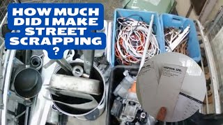 how much i made in 18 hours collecting scrap metal street scrapping #scrapmetalrecycling #scrapman