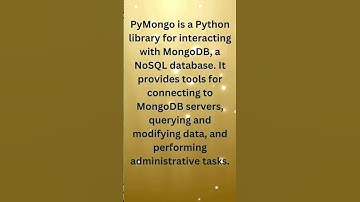 PyMongo: MongoDB Interaction