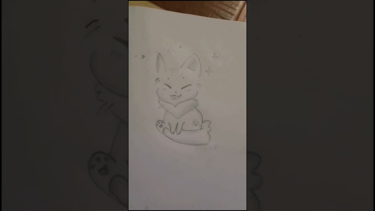 kawai cat drawing✨☁️ 