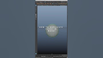 How to Duplicate Faces in Maya | Quick Tip