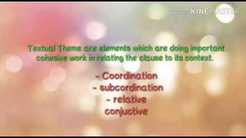 ANALYSIS OF THEME AND RHEME IN DESCRIPTIVE TEXT