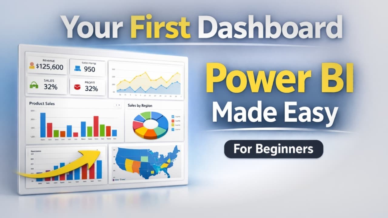 Power BI Dashboard Creation Step By Step For Beginners - YouTube