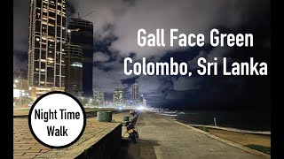 Colombo&#39;s Gall Face Green at Night