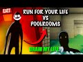 Run For Your Life VS Poolrooms Backrooms | Draw My Life