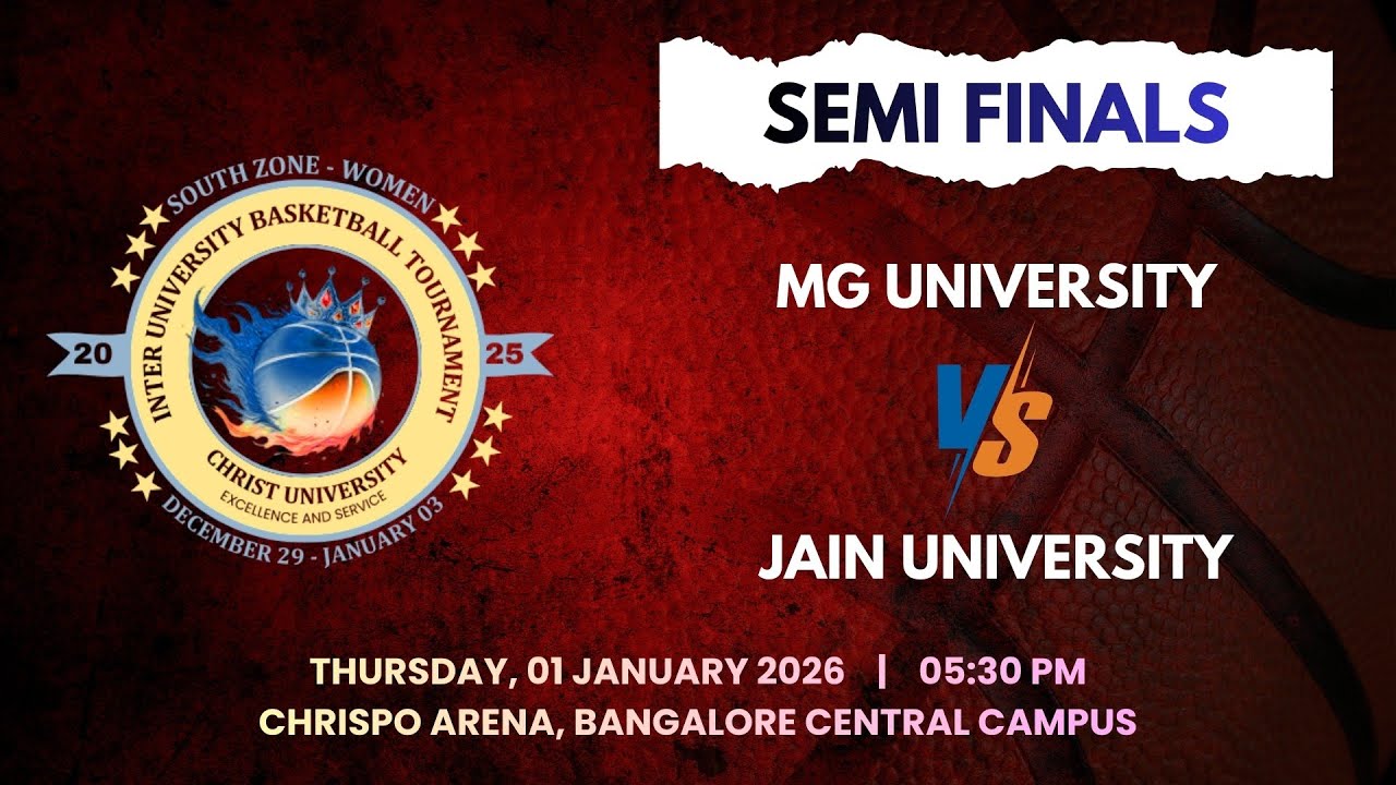 Jain University V/S MG University | South Zone Inter-University Women's Basketball Tournament 25