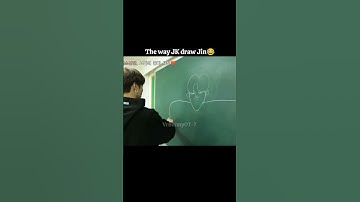 The way Jk draw Jin😂😂#funny #bts #shorts