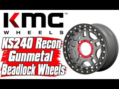KMC KS240 Recon Gunmetal Beadlock Wheels for UTVs | Side By Sides