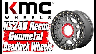 KMC KS240 Recon Gunmetal Beadlock Wheels for UTVs | Side By Sides