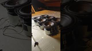 6 speakers. #bass #basstest #fyp #quadral #excursion #subwoofer