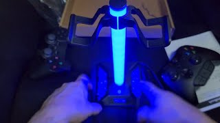 RGB Gaming Headphones and Controller Stand with 2 USB Ports 10 Light Modes Review
