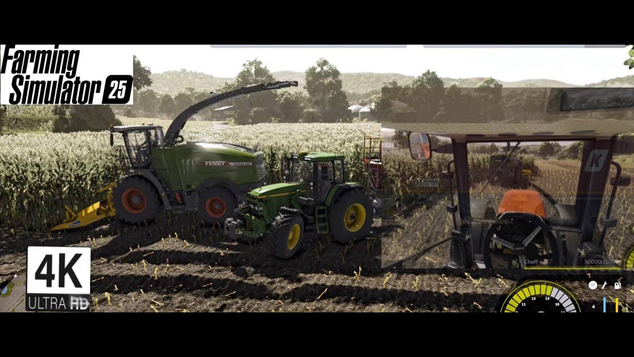 fs25 4k gameplay \ corn silage