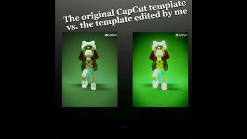 ♡︎CapCut Template vs. the TEMPLATED EDITED BY ME! 🤩 #robloxedit #edit #capcuttemplate