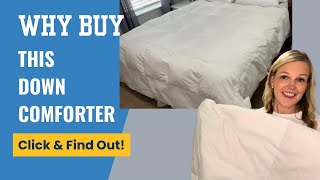 New comforter on the bed! Very luxurious