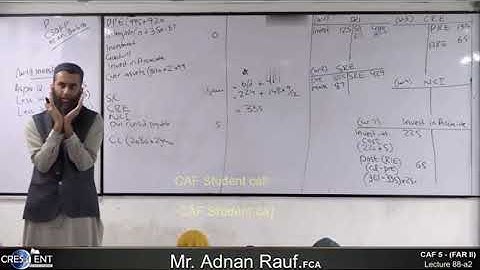 CAF 05 | FAR II | LECTURE # 88 a2 |BY SIR ADNAN RAUF | SEPTEMBER 2024 ATTEMPT