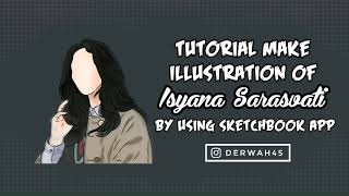 Tutorial Make Illustration of Isyana Sarasvati by Using Sketchbook App screenshot 5