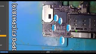 Oppo F7 CPH1819 ISP Pinout | EMMC Test Point | Dead Boot Repair #gsmsanjoy