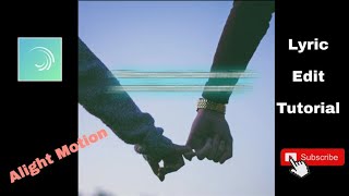 How To Make Alight Motion Lyric Edit Tutorial screenshot 4