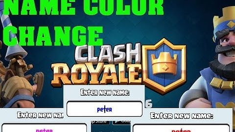 Clash Royale - How to change your account color name - Amazing color trick