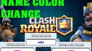 Clash Royale - How to change your account color name - Amazing color trick screenshot 1