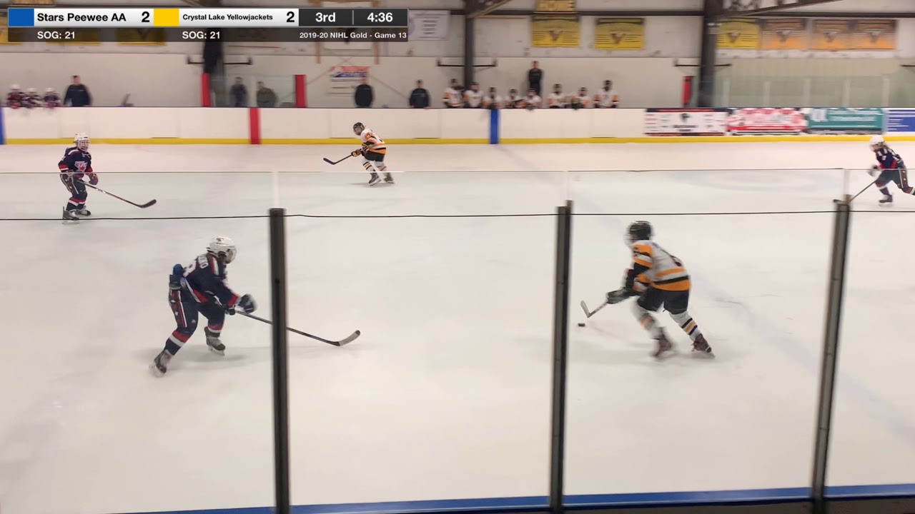 Glenview Stars Peewee AA vs Crystal Lake Yellow Jackets 3rd Period 23