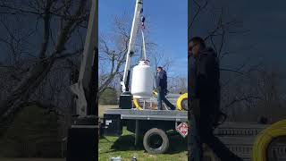 Setting Up A 100 Gal. Propane Tank For A Camper