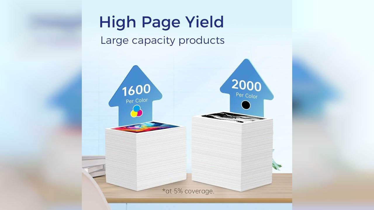 Review: 962XL Ink Cartridges Combo Pack Compatible Replacement for HP hp962 962 XL Ink Cartrid...