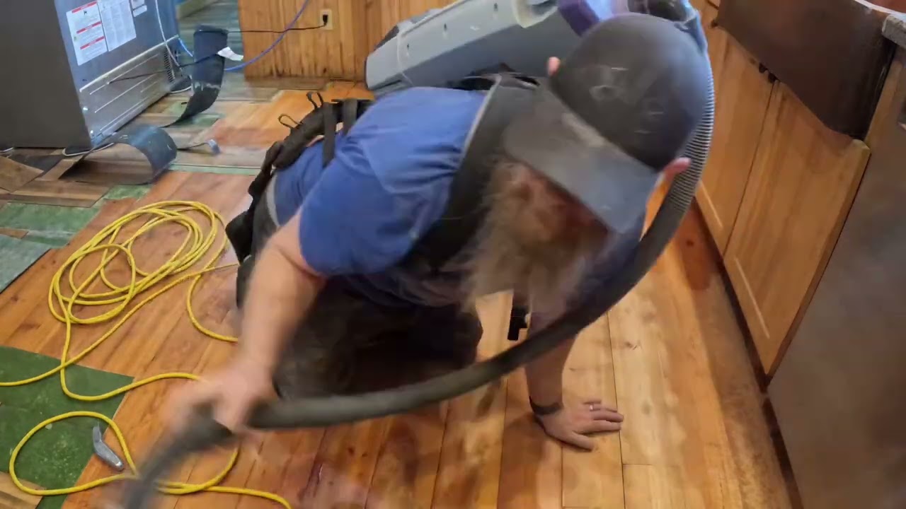 Repairing water damaged kitchen floor