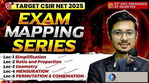 Exam Mapping for General Aptitude  | 1 Dec onwards | 4:00 PM