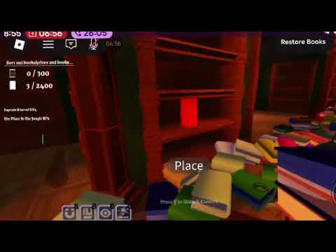 Roblox: Playing Librarian (Tidy Up Roblox Library!) with Cloud 