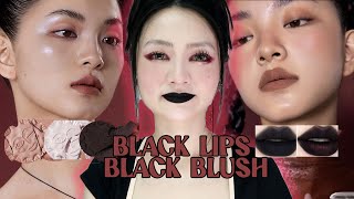 black blush black lipstick?? count me in!!!!