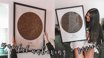 Mapiful Unboxing + Review | Star Map Print + Frame