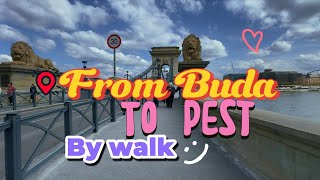 🇭🇺 5 Minutes on BUDAPEST's Legendary Chain Bridge🌉#travel #viral #aesthetic #budapest
